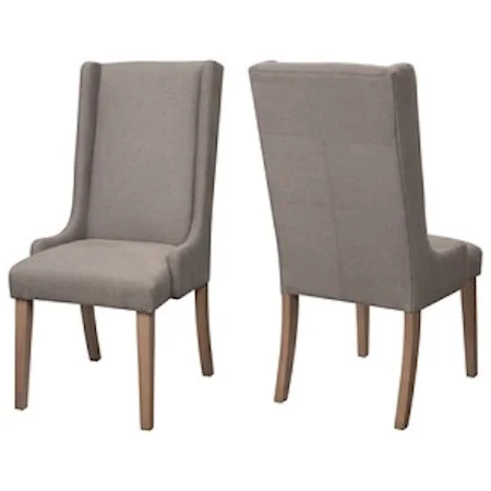 Upholstered Wingback Dining Chair